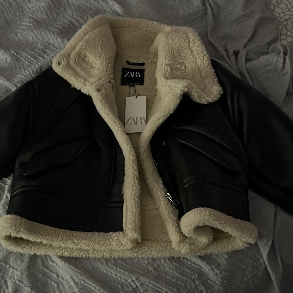 NWT Zara leather jacket